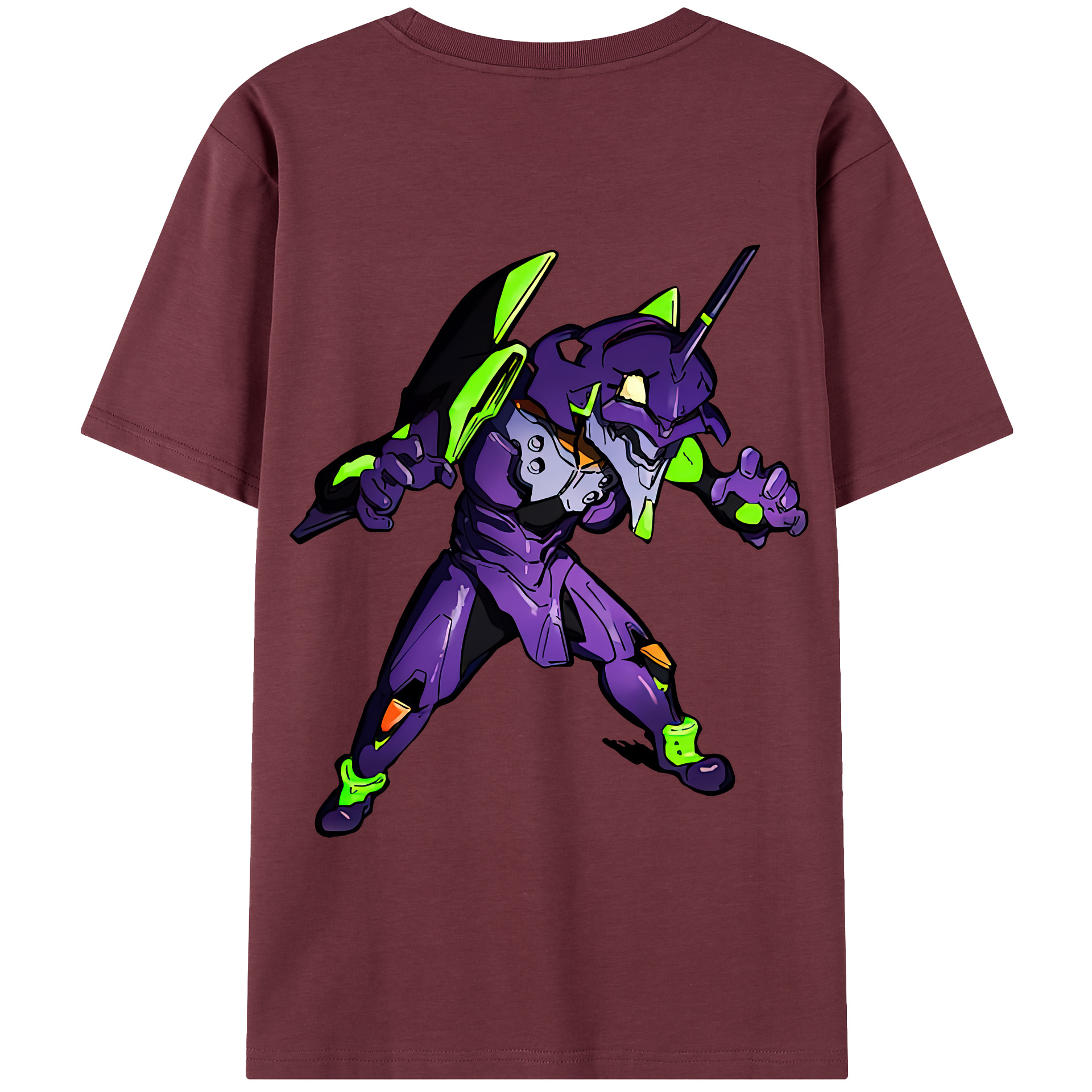 （画像用） EVA 新世紀エヴァンゲリオン 綿100％半袖Tシャツ（背面プリント）